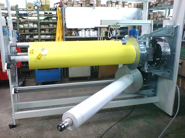 Abrollung oben ausgeschwenkt